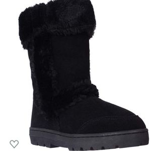 Style & Co Black Suede winter boots
